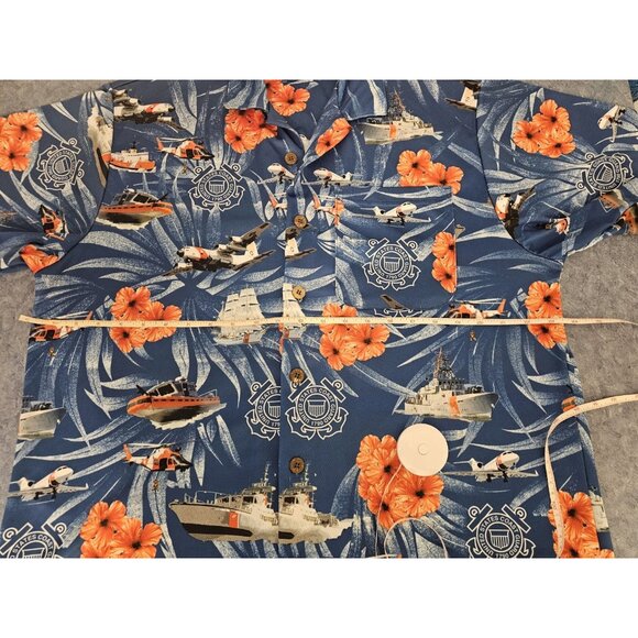 American Excellence Coast Guard High Tide Hawaiian Shirt - Picture 6 of 11